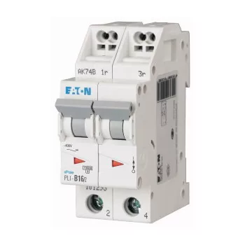  Eaton 101300 PLI-C16/2 Kismegszakító. 2P, 16A, C karakterisztika, 10kA