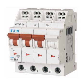   Eaton 101330 PLI-B4/3N Kismegszakító. 3P+N, 4A, B karakterisztika, 10kA