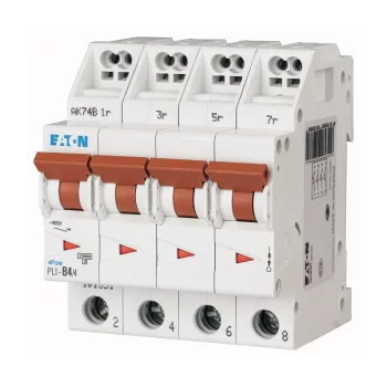  Eaton 101358 PLI-C4/4 Kismegszakító. 4P, 4A, C karakterisztika, 10kA