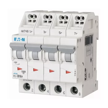   Eaton 101363 PLI-C16/4 Kismegszakító. 4P, 16A, C karakterisztika, 10kA