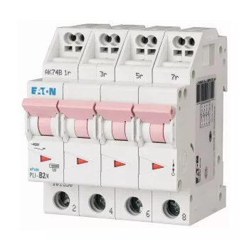   Eaton 101364 PLI-D2/4 Kismegszakító. 4P, 2A, D karakterisztika, 10kA