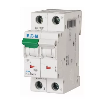 Eaton 106025 PL6-B6/1N Kismegszakító, 6kA 1 pólus+nulla