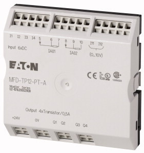 Eaton 106042 MFD-TP12-PT-A 24VDC; MFD I/O egység, 6DI(2)/2PT100-A/4 DO