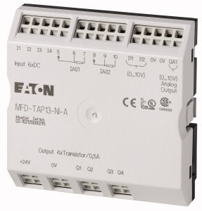 Eaton 106047 MFD-TAP13-NI-A 24VDC; MFD I/O egység, 6DI(2)/2NI1000/4 DO/1AO