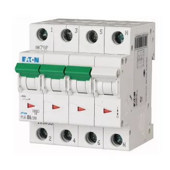 Eaton 106916 PL6-C63/3N Kismegszakító, 6kA 3 pólus+nulla