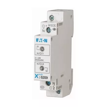   Eaton 108897 Z-DLD/WH24 jelzőlámpa kétlámpás fehér + fehér, 12-24V AC/DC