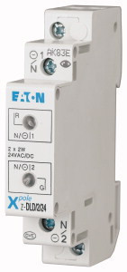 Eaton 108897 Z-DLD/WH24 jelzőlámpa kétlámpás fehér + fehér, 12-24V AC/DC