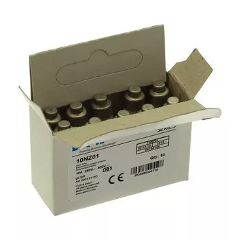   Eaton 10NZ01 FUSE-D01 10A T GL/GG 400VAC E14 Neozed betét D01, 400V AC (E14-hez)