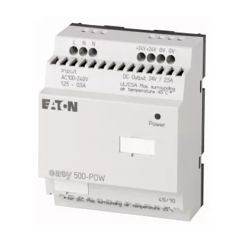   Eaton 110941 EASY500-POW Easy tápegység; 230VAC / 24VDC; 2,5A; párh.kapcs.