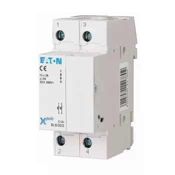   Eaton 112222 C10-SLS/32/2 Biztosítós szakaszoló, 10x38 hengeres bizt.-hoz