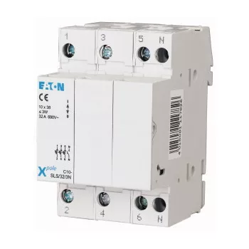   Eaton 112224 C10-SLS/32/3N Biztosítós szakaszoló, 10x38 hengeres bizt.-hoz