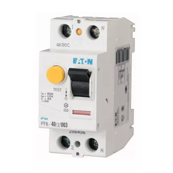   Eaton 112926 PF6-40/2/03-A Áram-védőkapcsoló 6kA 2 pólus, 300mA, A típus