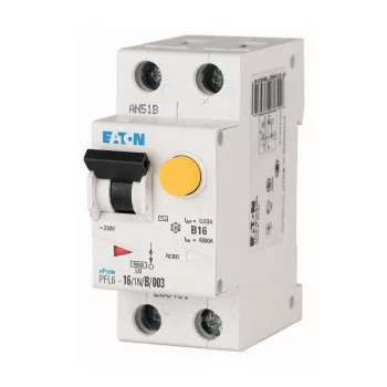   Eaton 113105 PFL6-32/1N/B/003-A Áramvédő-kismegszak. 6kA 1p+N, B, 30mA, A típus