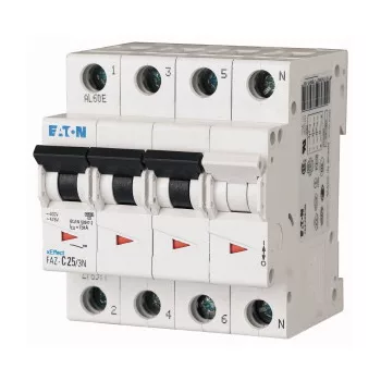 Eaton 115381 FAZ-D63/3N Kismegszakító, 15kA 3-pól.+null