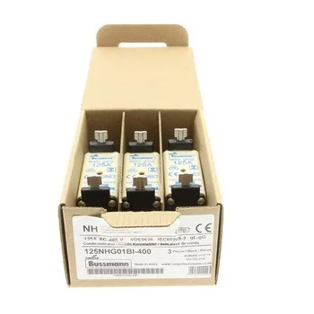   Eaton 125NHG01BI NH FUSE 125A 500V GL/GG SIZE 01 NH-betét 125A, DIN 01 méret, 500V AC, gG, szig.fül