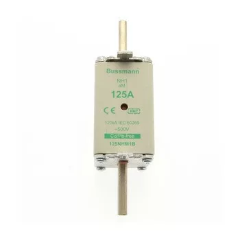   Eaton 125NHM1B NH FUSE 125AMP 500V aM SIZE 1 NH-betét 125A, DIN 1 méret, 500V AC, aM