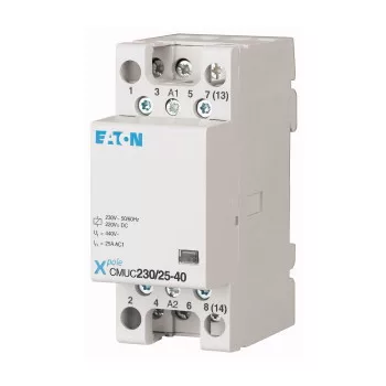   Eaton 137405 CMUC230/25-04 installációs kontaktor, 4ny, 25A, 230V AC/DC