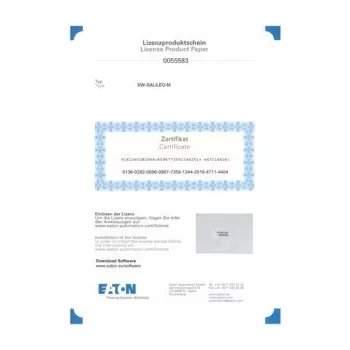   Eaton 140379 SW-GALILEO Megjelenítő fejlesztő szoftver, multi-user licenc