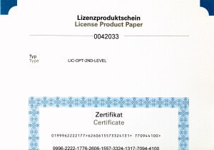 Eaton 140392 LIC-OPT-2ND-LEVEL 80 pontos licensz igazolás