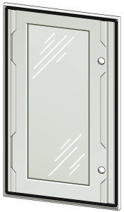 Eaton 140488 DT-5050-CS CS ajtó biztonsági üveggel 500x500