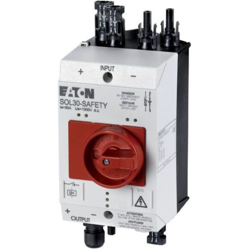 Eaton 144122 SOL30-SAFETY/2MC4-U(230V50HZ) PV tűzvédelmi DC szak.kapcs. 30A, 2xMC4/1xMC4