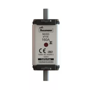   Eaton 160NHG00BI NH FUSE 160A 500V GL/GG SIZE 00 NH-betét 160A, DIN 000 méret, 500V AC, gG,szig.fül