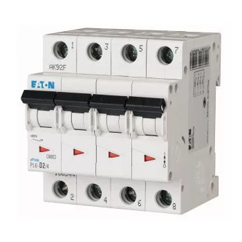 Eaton 166521 PL6-C2/4 Kismegszakító, 6kA 4 pólus