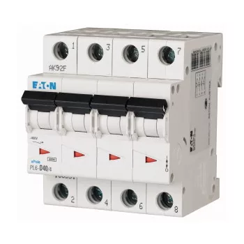 Eaton 166530 PL6-C50/4 Kismegszakító, 6kA 4 pólus