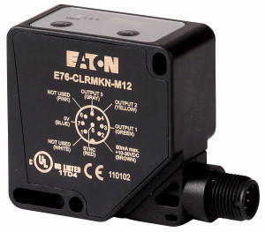 Eaton 166927 E76-CLRMKP-M12 Opt. Sensor Color, 45cm, DC, Conn.