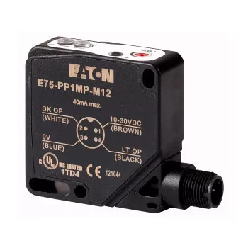   Eaton 166999 E75-PPA025P-M12 Opt. Sensor Intelli, 25cm, DC, Conn.