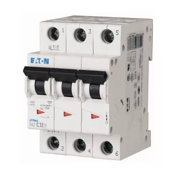 Eaton 167460 FAZ-C30/3 Kismegszakító, 15kA 3-pól.