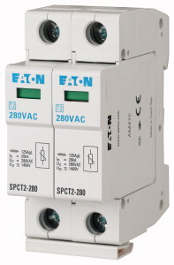 Eaton 167579 SPCT2-075/2 komplett túlfesz. levezető, C, 2p, Uc=75V AC