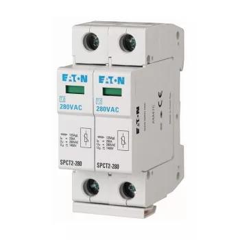   Eaton 167599 SPCT2-335/2 komplett túlfesz. levezető, C, 2p, Uc=335V AC