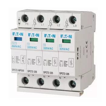   Eaton 167622 SPCT2-335-3+NPE komplett túlfesz. levezető, C, 3p+N, Uc=335V AC