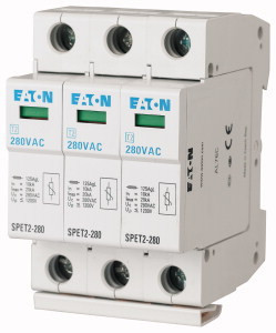 Eaton 168692 SPET2-280/3 komplett túlfesz. levezető C, 3p, Uc=280VAC, 4,5kA