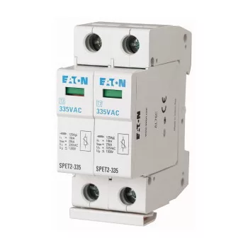   Eaton 168696 SPET2-335/2 komplett túlfesz. levezető C, 2p, Uc=335VAC, 4,5kA