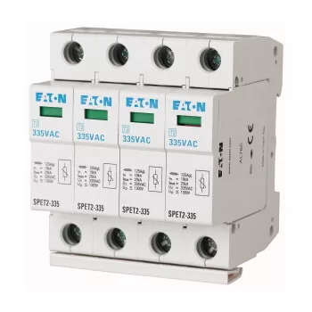   Eaton 168698 SPET2-335/4 komplett túlfesz. levezető C, 4p, Uc=335VAC, 4,5kA
