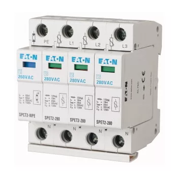   Eaton 168700 SPET2-280/3+NPE kompl. túlfesz. levezető C, 3p+N, Uc=280VAC, 4,5kA