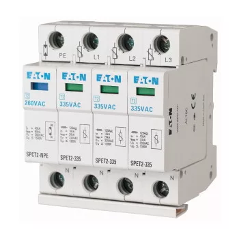   Eaton 168702 SPET2-335/3+NPE kompl. túlfesz. levezető C, 3p+N, Uc=335VAC, 4,5kA