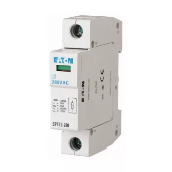   Eaton 168741 SPET2-280/1 komplett túlfesz. levezető C, 1p, Uc=280VAC, 4,5kA