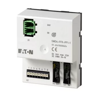   Eaton 168880 SWD4-FFR-PF1-1 SWD lapos kábel toldó adapter (DIN sínre)+tápegys.