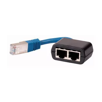   Eaton 169142 DX-SPL-RJ45-2SL1PL RJ45 elosztó, 2 aljzat/1 csatlakozó