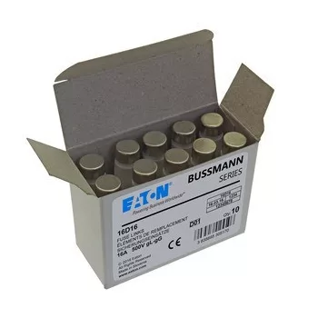   Eaton 16D16 FUSE-D1 16A T GL/GG 500VAC E16 Diazed betét D16, 500V AC (DI, E16-hoz)