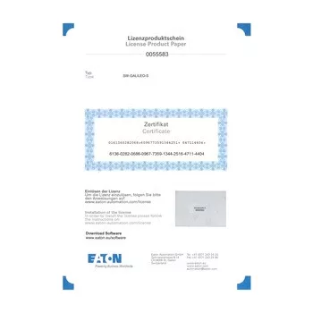   Eaton 171500 SW-GALILEO-S Megjelenítő fejlesztő szoftver, single-user licenc