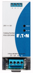 Eaton 172883 PSG120F24RM Tápegység, 3f, 3x320-600V AC, 24V DC, 5A, 120W