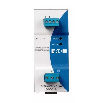   Eaton 172892 PSG120E24RM Tápegység, 1f, 85-264V AC, 24V DC, 5A, 120W