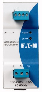 Eaton 172892 PSG120E24RM Tápegység, 1f, 85-264V AC, 24V DC, 5A, 120W