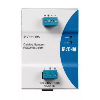   Eaton 172893 PSG240E24RM Tápegység, 1f, 85-264V AC, 24V DC, 10A, 240W