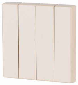 Eaton 172990 CWIZ-04/32 Rockers, neutral, gloss finish, 4-fold, Cream