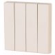 Eaton 172990 CWIZ-04/32 Rockers, neutral, gloss finish, 4-fold, Cream